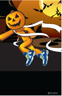 Halloween- Running Pumpkin Plaque Insert [BBP-2090]