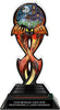 Halloween Bat Costume Contest Tribal Flames Acrylic Trophy - 8.5 inch [TACR85-TF-HLWN-BAT-COCO-Q]