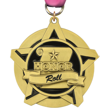 2.25" Honor Roll Dynastar Medal [MPDSTR-HNRL]