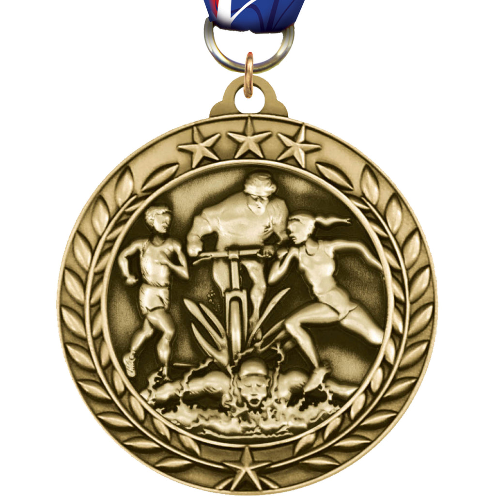 Triathlon Dimensional Medal
