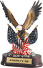 Eagle with 2 American Flags Resin [EC202-C]