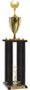 Wood Column 4-Post Trophy w/ Trim [TWD426]