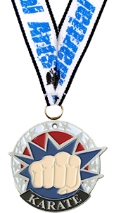 Karate USA Sport Medal- Silver [M2USA-MA-S]