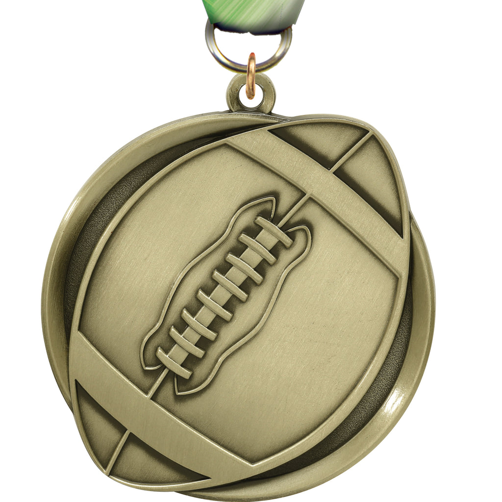 2.25" Football Mega Medal [MEGA2-FB]