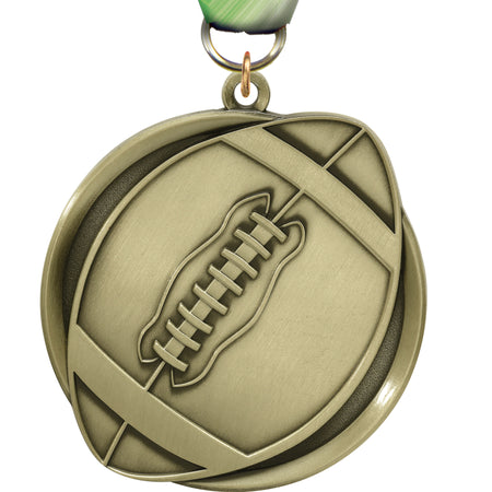 2.25" Football Mega Medal [MEGA2-FB]