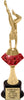Ruby Red Diamond Riser Trophy on Synthetic Base [TRDDR10R]