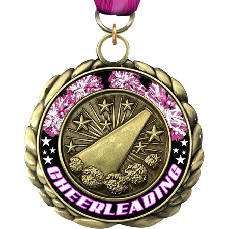 2.5" Cheer Wraparoundz Insert Medal [MWZ2-CH]