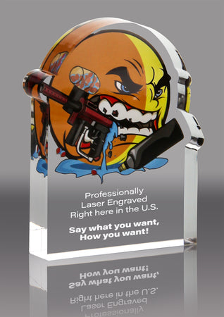 Paintball Krunch Acrylic Award- 3x4 inch [AKRCH-PB-34-Q]