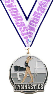 Gymnastics Enameled Medal - Female [M2EP-GF-S]