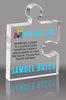 Color Puzzle Piece Clear Acrylic Block - 5.25 inch [APZL1-5-FC-Q]