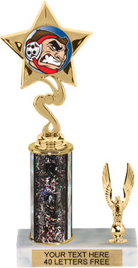 Star Color Insert Trophy with 1 Trim [T1T10i-J06]