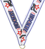 7/8 x 30 in. Hockey Star Neck Ribbon [NKRB-1041]