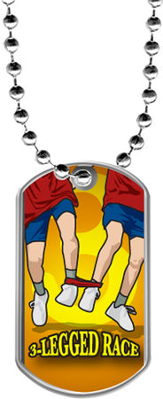 Three Legged Race Dog Tags [DTLAM2-3LGRC]