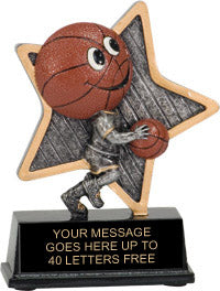 Basketball LittlePals Resin Trophy [RJLP5-BK]