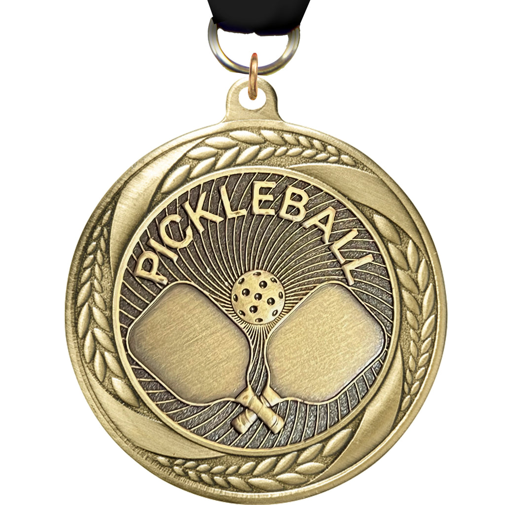 2.25" Pickleball Laurel Wreath Medal [MM2S-47]
