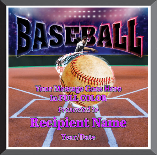 Baseball Square Graphix Plaque [PGFXQ1010-BS]