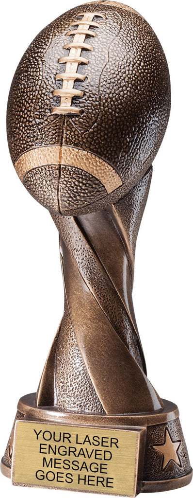 Spiral Football Resin Trophy [RFBSPRL-9]
