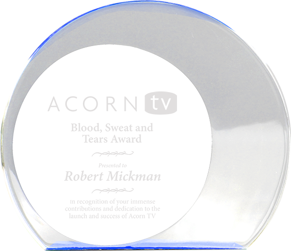 Eclipse Oval Acrylic - 6x7x1 Blue [AEA-BLU]
