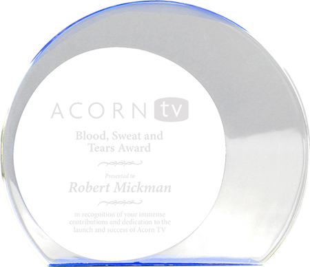 Eclipse Oval Acrylic - 6x7x1 Blue [AEA-BLU]