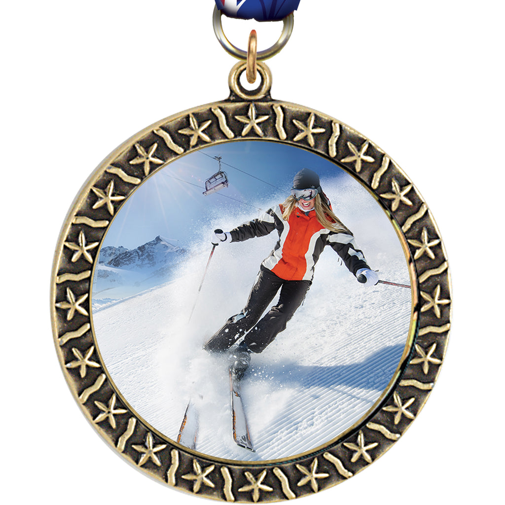 Star Border Insert Medals [M312S]