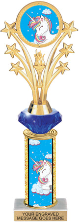 Diamond Riser Unicorn Insert Trophy - 11 inch [TDR11i-UNCRN-Z]