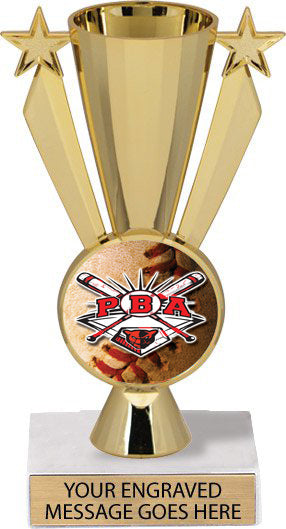 Custom Insert Gold Victory Star Cup [TXi-P506-G]