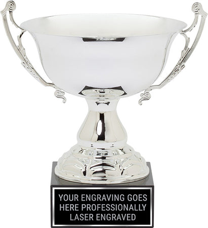 Metal Bowl with handles on Genuine Marble Base [CMM-60A-13]