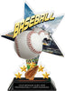 Baseball Shattered Star Colorix Acrylic Trophy- 8.5 inch [TACR85-STR-BS-Q]