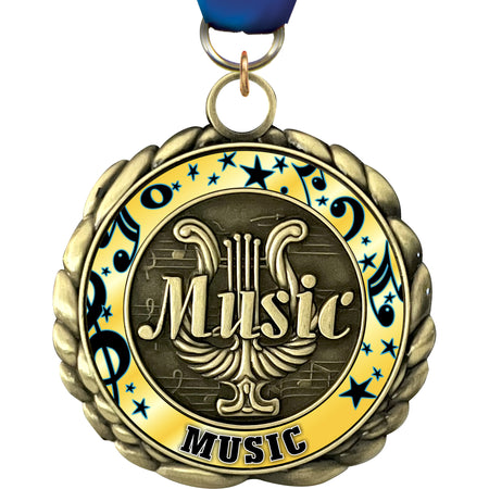 2.5" Music Wraparoundz Insert Medal [MWZ2-MC]