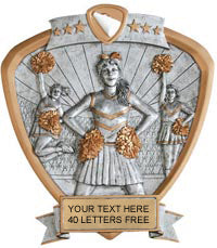 Cheer Sport Legend Shield Resin Trophy [RSLS-CH]