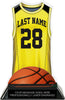 Basketball Jersey Colorix-T Acrylic Trophy - Yellow [TACR7-JSY-BK-YLW-Q]