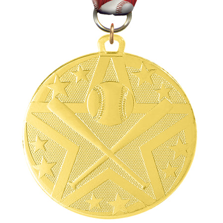 2" Baseball Bright Superstar Medal [MJSS2-BS]