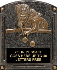 Billiards Female Legends of Fame Resin Trophy [RLOF86-BLF]