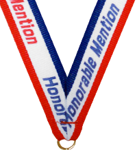 7/8 x 30 in. Honorable Mention Neck Ribbon [NKRB-1039]