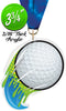 Golf Splatters Colorix-M Acrylic Medal [MACR375-SPLT-GL-Q]