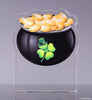 St. Patrick's Day Pot of Gold Acrylic Award - 5 inch [ATSTPAT-5]