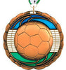 Soccer Epoxy Color Medal - Bronze [MEC2-SC-B]