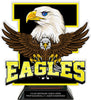 Eagle Mascot Colorix-T Acrylic Trophy- 8.25 inch [TACR8-MSCT-EG-Q]