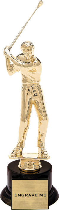 Golf Figure on Black Base - Male [TRBAL-GLM]