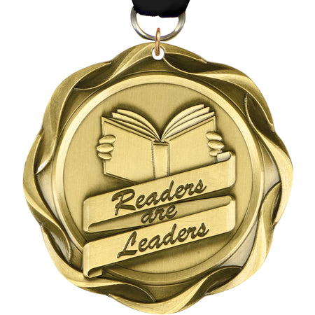 3" Readers Are Leader Fusion Diecast Medal [MFUS2-RAL]
