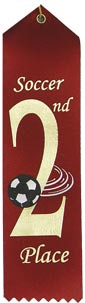 Soccer 2nd Place Event Ribbon [R8SER-SC-2ND]