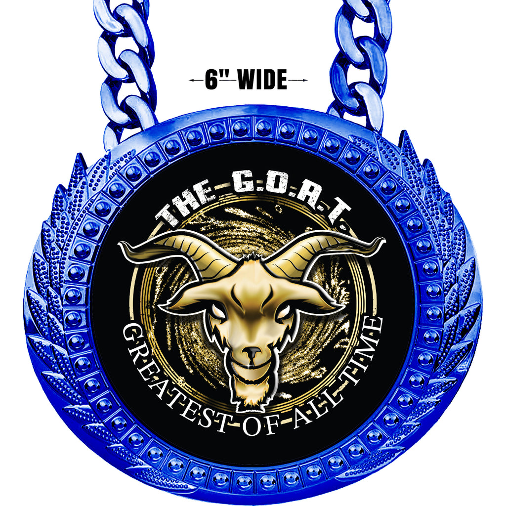 The G.O.A.T. 6 inch Blue Champion Chain [CCSP-BLU-GOAT]