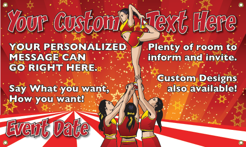 Cheer Vinyl Banner- Mount [VB-CH-MNT]