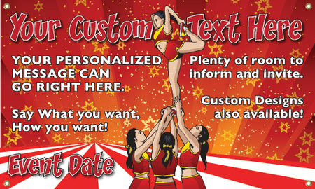 Cheer Vinyl Banner- Mount [VB-CH-MNT]
