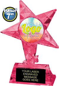 Exclusive Krystal Ice Ruby Star  w/ Custom Insert [iXSTRRD]