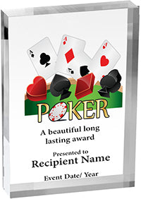 Card Games Vibrix Acrylic Award [ACB57V-PK]