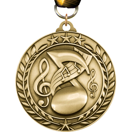 Music 1.75 inch Dimensional Medal [MSW1-MC]