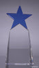 Blue Crystal Star on Clear Crystal Wedge [CTK9STR-9-BLU]