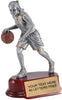 Basketball Silver Resin on Piano Finish Base - Female [SCR6S-BKF]