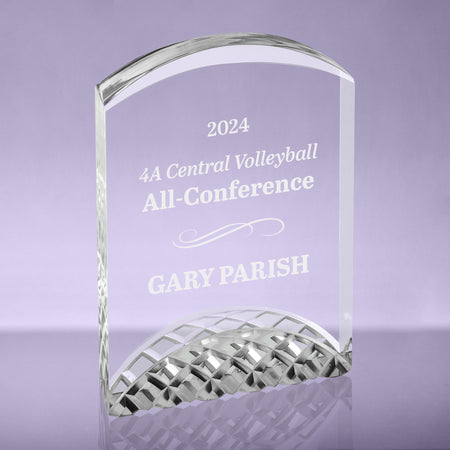 Silver Horizon Acrylic Award - 3.5 x 5 [AJH-SLV-5]